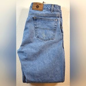 St John's Bay Relaxed Fit Men's 38" X 34" Blue Medium Wash Cotton 5-Pocket Jeans